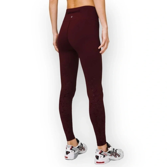 Lululemon Speed Wunder  Mid-Rise Tight 28" *Speckle Shine Garnet - Picture 2 of 14
